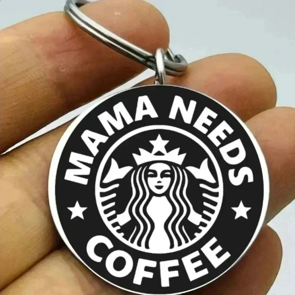 Mama needs coffee Hot Keychain Art